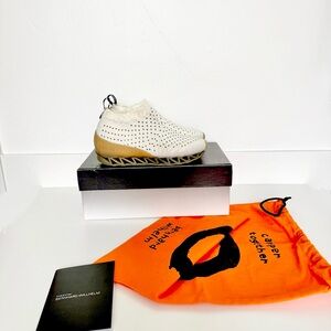 Camper Lab x Willhem together collab Himilayan low textured sock sneaker w/ fur